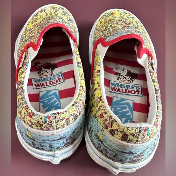 Vans x Where's Waldo Slip-On Shoes Unisex 🌟
