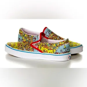 Vans x Where's Waldo Slip-On Shoes Unisex 🌟