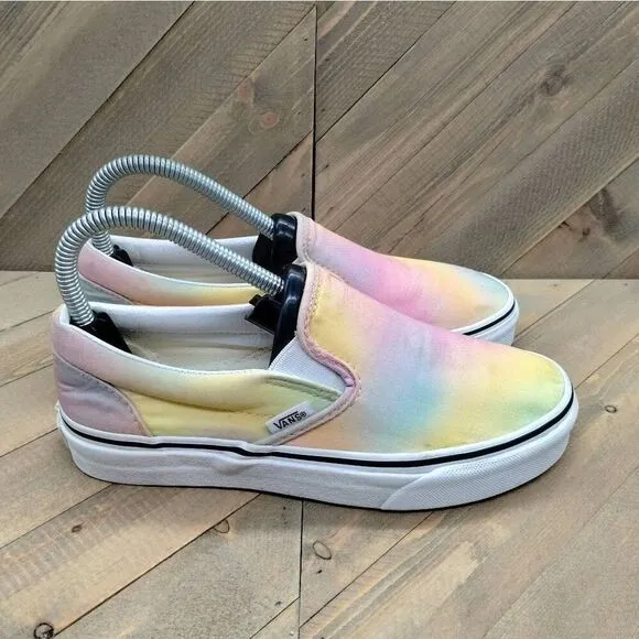 Vans Classic Slip‎ On Aura Shift Multicolor Casual Sneakers Womens Size 6.5
