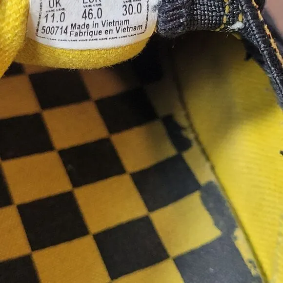 VANS X Harry Potter Hufflepuff Classic Slip-on Sneaker Shoes Size 12