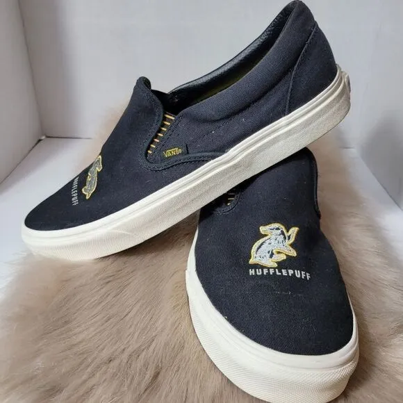 VANS X Harry Potter Hufflepuff Classic Slip-on Sneaker Shoes Size 12