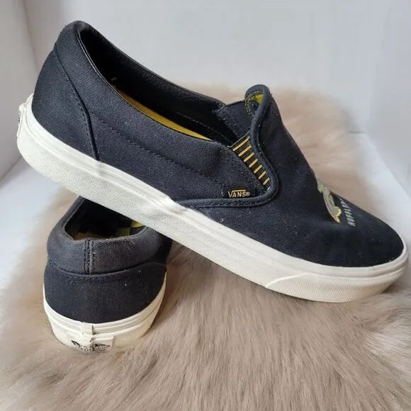 VANS X Harry Potter Hufflepuff Classic Slip-on Sneaker Shoes Size 12