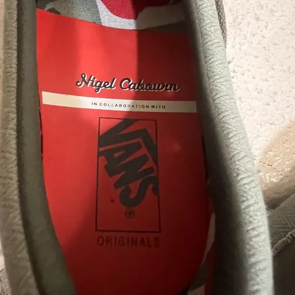VAULT‎ BY VANS X NIGEL CABOURN OG CLASSIC SLIP-ON Khaki Army Green Shoes 10.5
