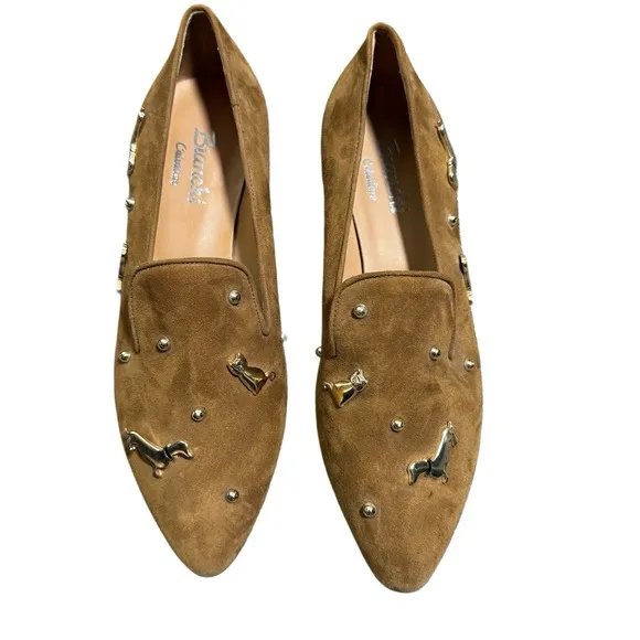 Victorio Bianchi Womens 37 Made In Italy Vero Cuoio Loafers Cute new Shoes
