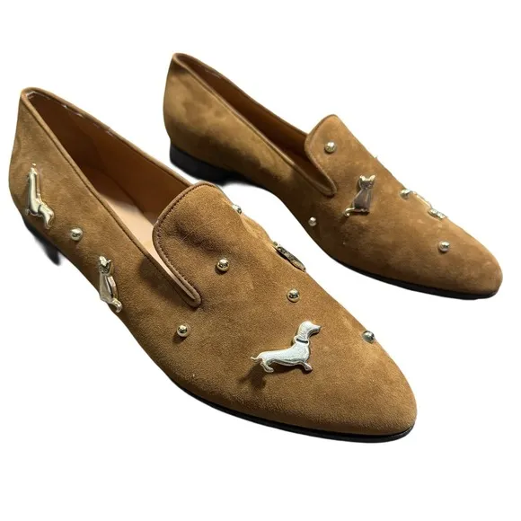 Victorio Bianchi Womens 37 Made In Italy Vero Cuoio Loafers Cute new Shoes