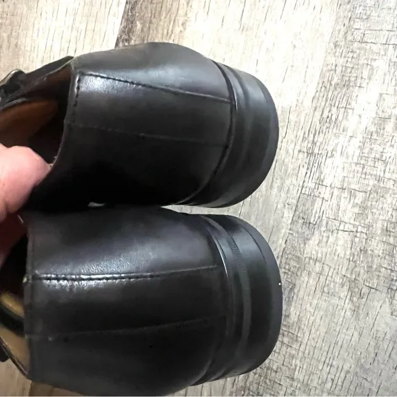 Vince Camuto Monk Black Leather Strap Dress Shoes Size 11
