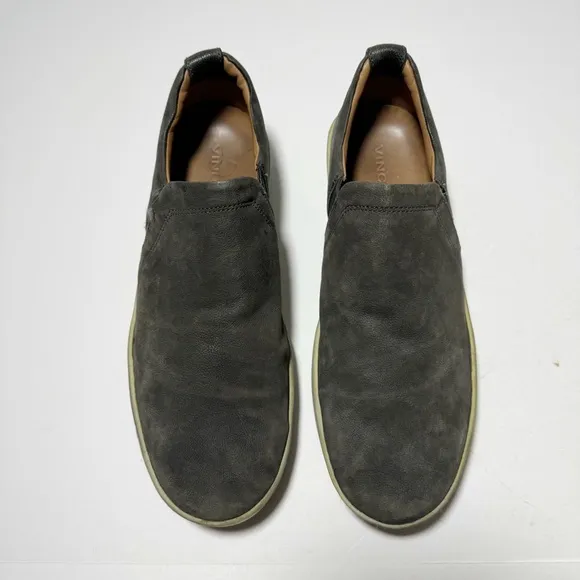 Vince Soren Nubuck Leather Slip-on Shoes