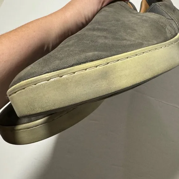Vince Soren Nubuck Leather Slip-on Shoes