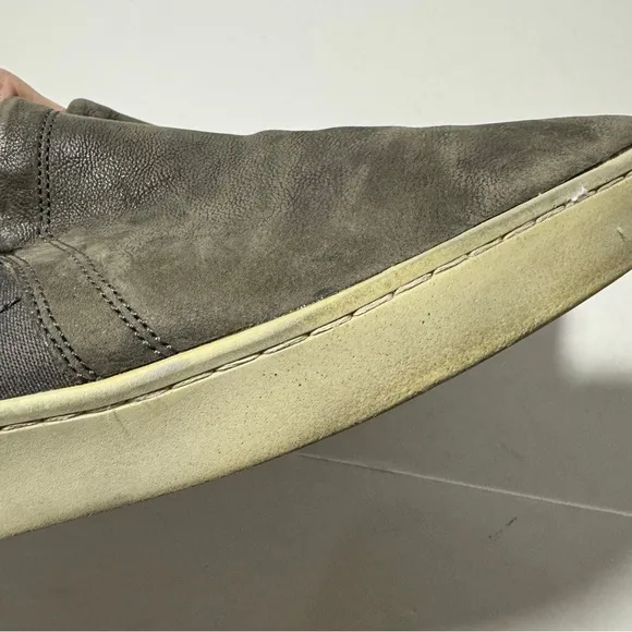 Vince Soren Nubuck Leather Slip-on Shoes