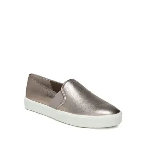 VINCE. Womens Beige Goring Blair Round Toe Slip On Leather Sneakers Shoes 6.5 M