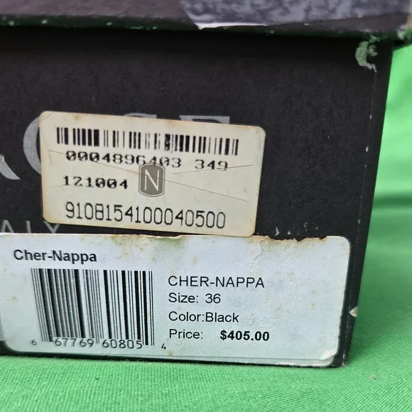 VINTAGE 2004Taryn Rose CHER-NAPPA  Black Slingback Women's Shoes BRAND NEW