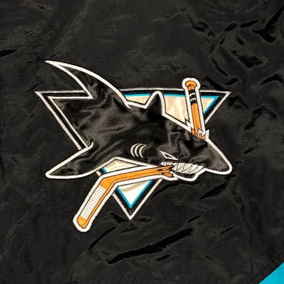 Vintage 90s Starter NHL San Jose Sharks Puffer Jacket Coat size XL Rare B30