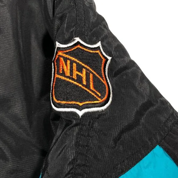 Vintage 90s Starter NHL San Jose Sharks Puffer Jacket Coat size XL Rare B30