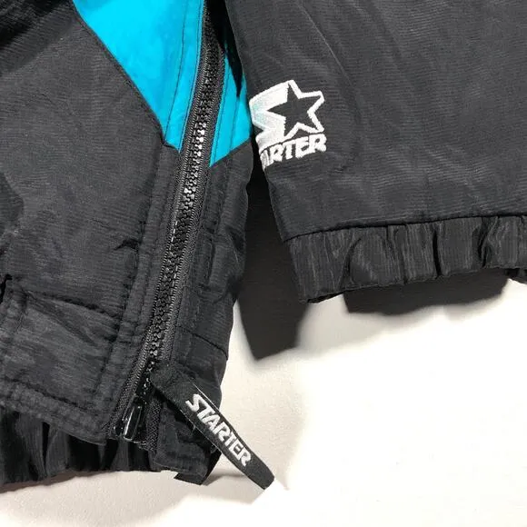 Vintage 90s Starter NHL San Jose Sharks Puffer Jacket Coat size XL Rare B30