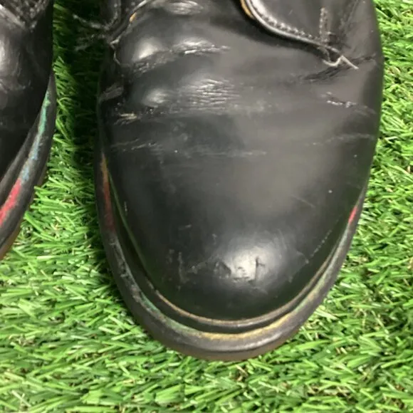 Vintage Dr Marten Rainbow Stitch Black Oxford Shoes 6