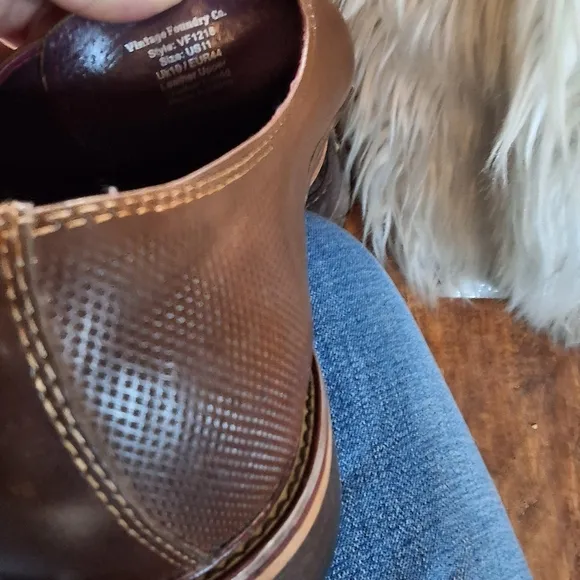 Vintage Foundry brown leather wingtip oxfords 11