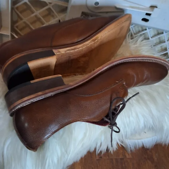 Vintage Foundry brown leather wingtip oxfords 11