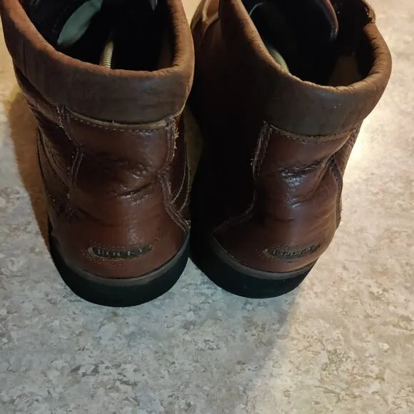 Vintage Rocky Boots Mens 13 W Gore-Tex Waterproof Hiking Outdoors Brown Leather
