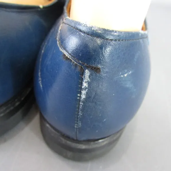 Vintage Supreme Red White &amp; Blue Leather Shoes Men's Size 10 Wingtip Monk Strap