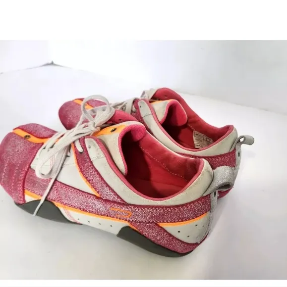 Vintage Y2K Diesel Women's Pink Metallic Everex Athletic Shoes US 6.5