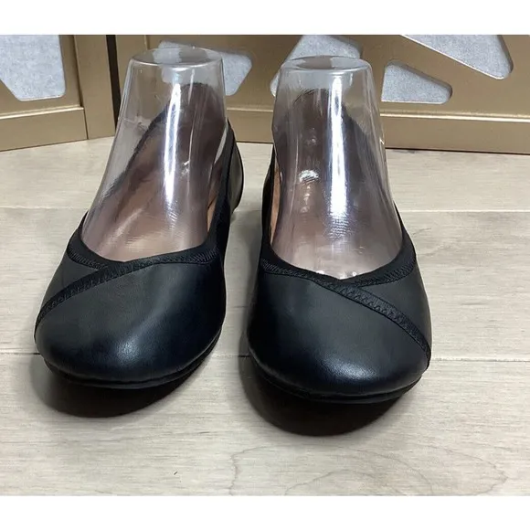 Vionic Caroll Leather Ballet Flats 7.5  slip on loafers Orthotic Arch Support