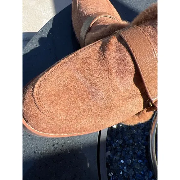 Vionic Kailen Women Faux Shearling Mule Orthotic Insole Arch Support Size 10