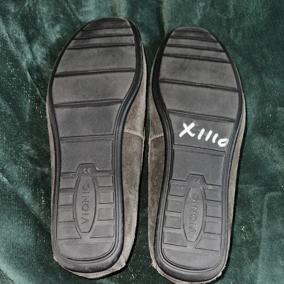 Vionic Mason Suede Driving Loafers Men’s Size 13 Gray Moc Toe Slip-On