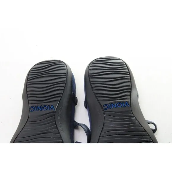 VIONIC MIAMI T Strap Sandals Shoes Thong Strappy Blue Women's Sz 5