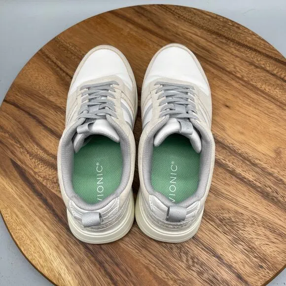 Vionic Rechelle Shoes Womens Size 6.5 White Running Comfort Walking Sneakers Gym