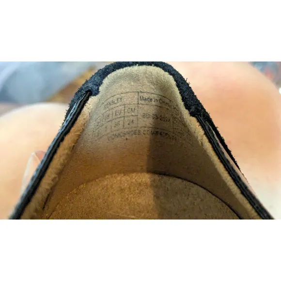 Vionic Shoes Womens 7.5 EU 38 Black Kensley Slip On Loafer NEW W/O BOX Lug Sole