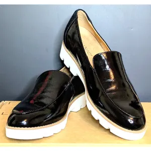 Vionic Shoes Womens 7.5 EU 38 Black Kensley Slip On Loafer NEW W/O BOX Lug Sole