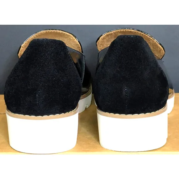 Vionic Shoes Womens 7.5 EU 38 Black Kensley Slip On Loafer NEW W/O BOX Lug Sole