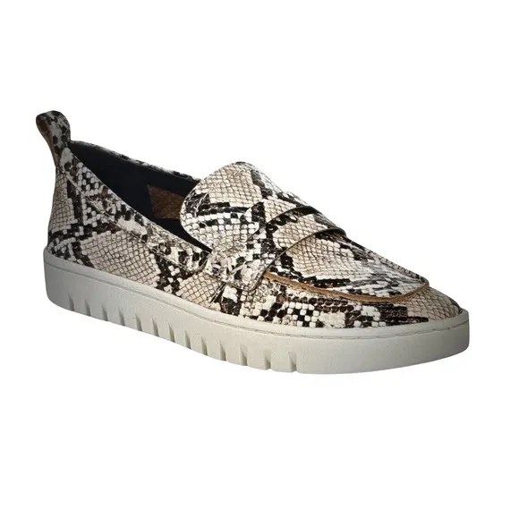 VIONIC UPTOWN SNAKE PRINT LOAFER