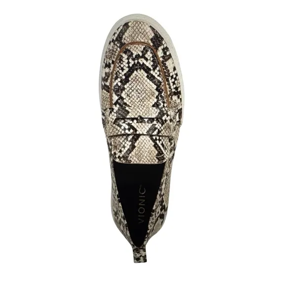 VIONIC UPTOWN SNAKE PRINT LOAFER