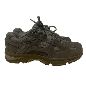 Vionic Walker Sneakers Gray Suede Lace Up Orthotic Walking Shoes Size 6.5 NEW