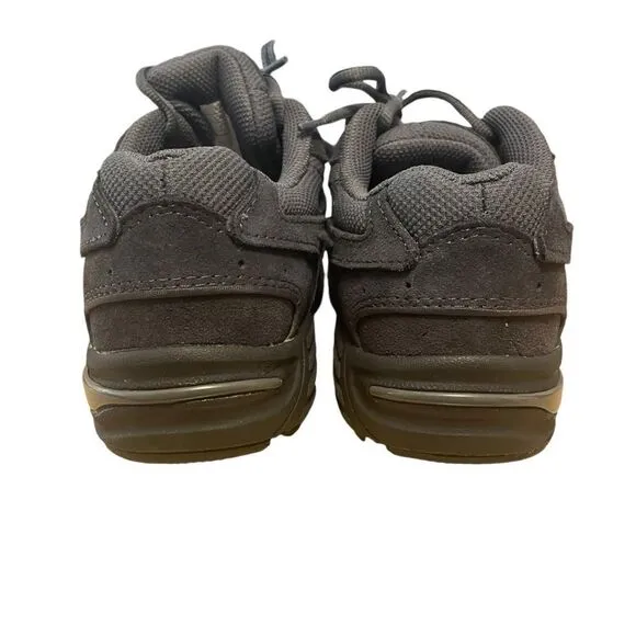 Vionic Walker Sneakers Gray Suede Lace Up Orthotic Walking Shoes Size 6.5 NEW