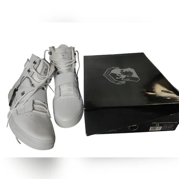 Vlado Footwear White High-Top Atlas Sneakers Shoes- 13