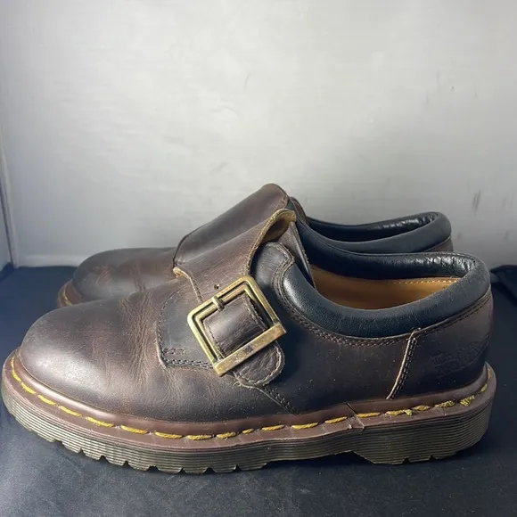 VTG Dr. Martens Monk Strap Buckled Shoes Made in England Size UK 3 US W size 5.5