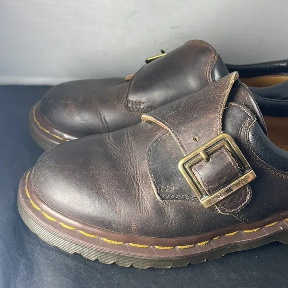 VTG Dr. Martens Monk Strap Buckled Shoes Made in England Size UK 3 US W size 5.5