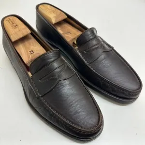 VTG Susan Bennis / Warren Edwards Men's Half Strap Penny Loafer Brown Calf 11.5