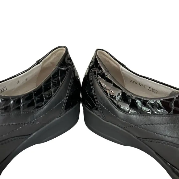 Waldlaufer | Black Extra Wide Fit Leather Lace Up Shoes Size UK 6 US 8.5