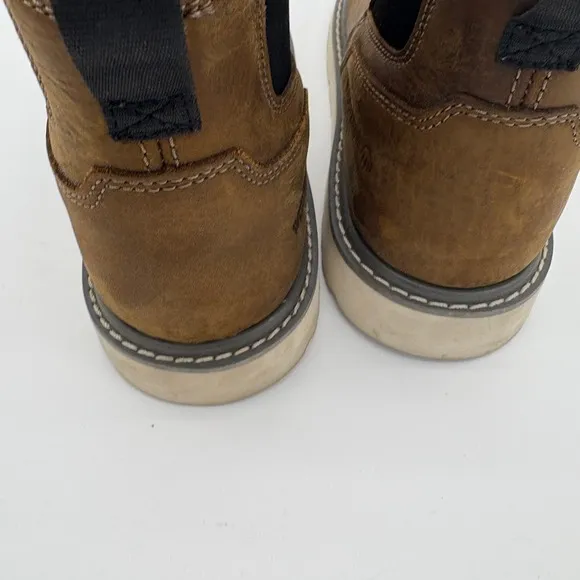Wolverine Waterproof Leather Chelsea Boots Work Casual Brown 7EW
