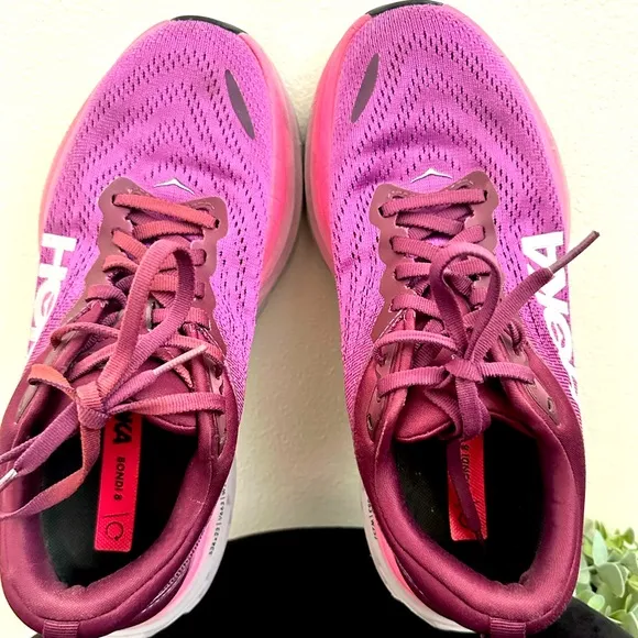 Women Hoka One One Bondi 8 Beautyberry Running Shoes