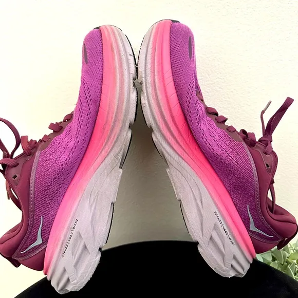 Women Hoka One One Bondi 8 Beautyberry Running Shoes