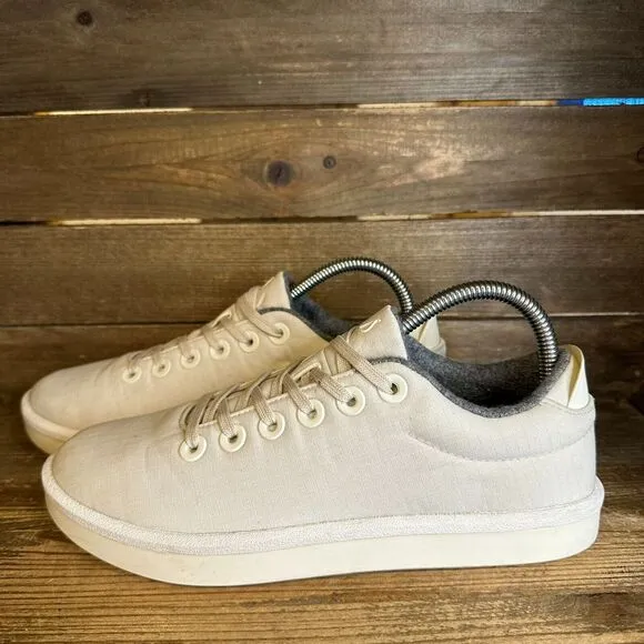 Womens Allbirds Wool Pipers White Casual Comfort Lace Up Sneakers Shoes Size 8 M
