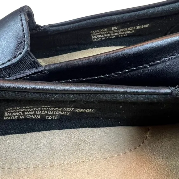 Women's Black G.H. BASS &amp; CO Ann Loafers Size 8
