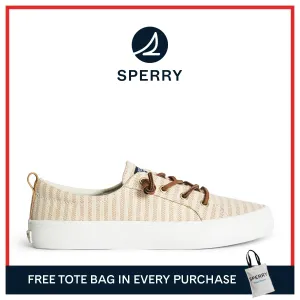 Women's Crest Vibe Sneakers - Off White/Natural Stripe (10396879)