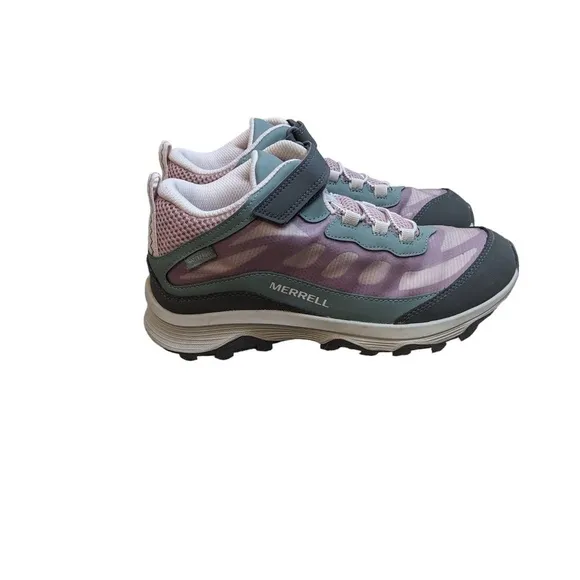 Women’s Merrell Pink &amp; Gray Hiking Shoes Size 6