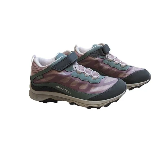 Women’s Merrell Pink &amp; Gray Hiking Shoes Size 6