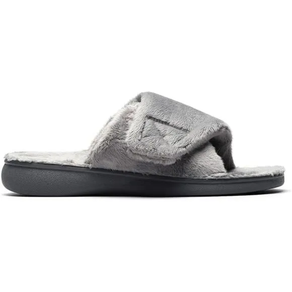 Women's Plantar Fasciitis Fuzzy House Orthopedic Adjustable Slippers With Arch